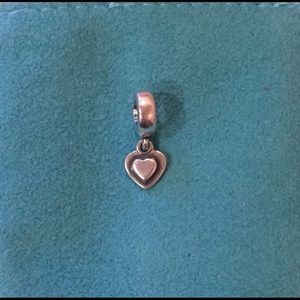 Pandora Silver Heart Dangle Charm (Retired)
